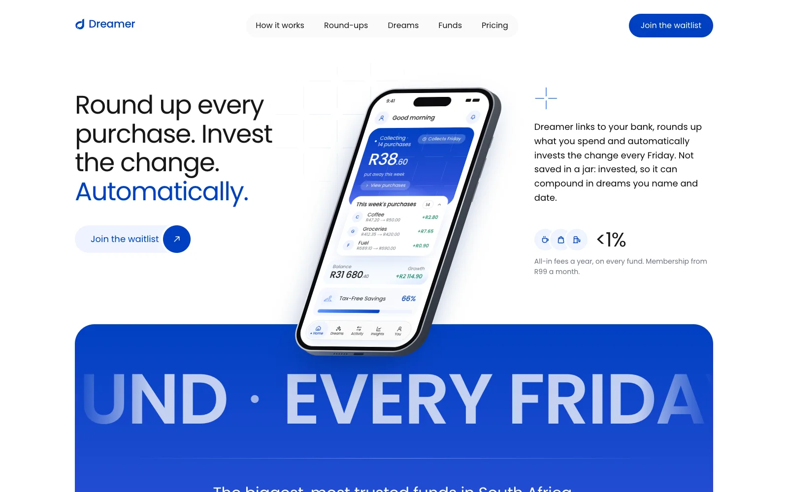 Dreamer product screen