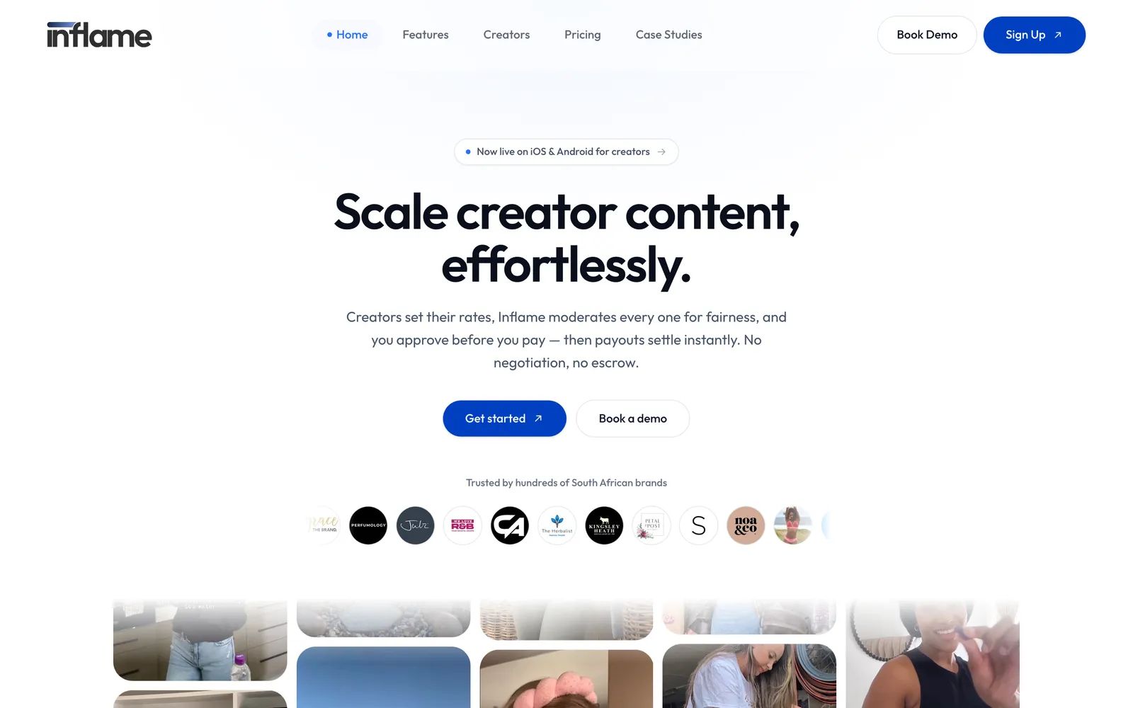 Inflame product interface