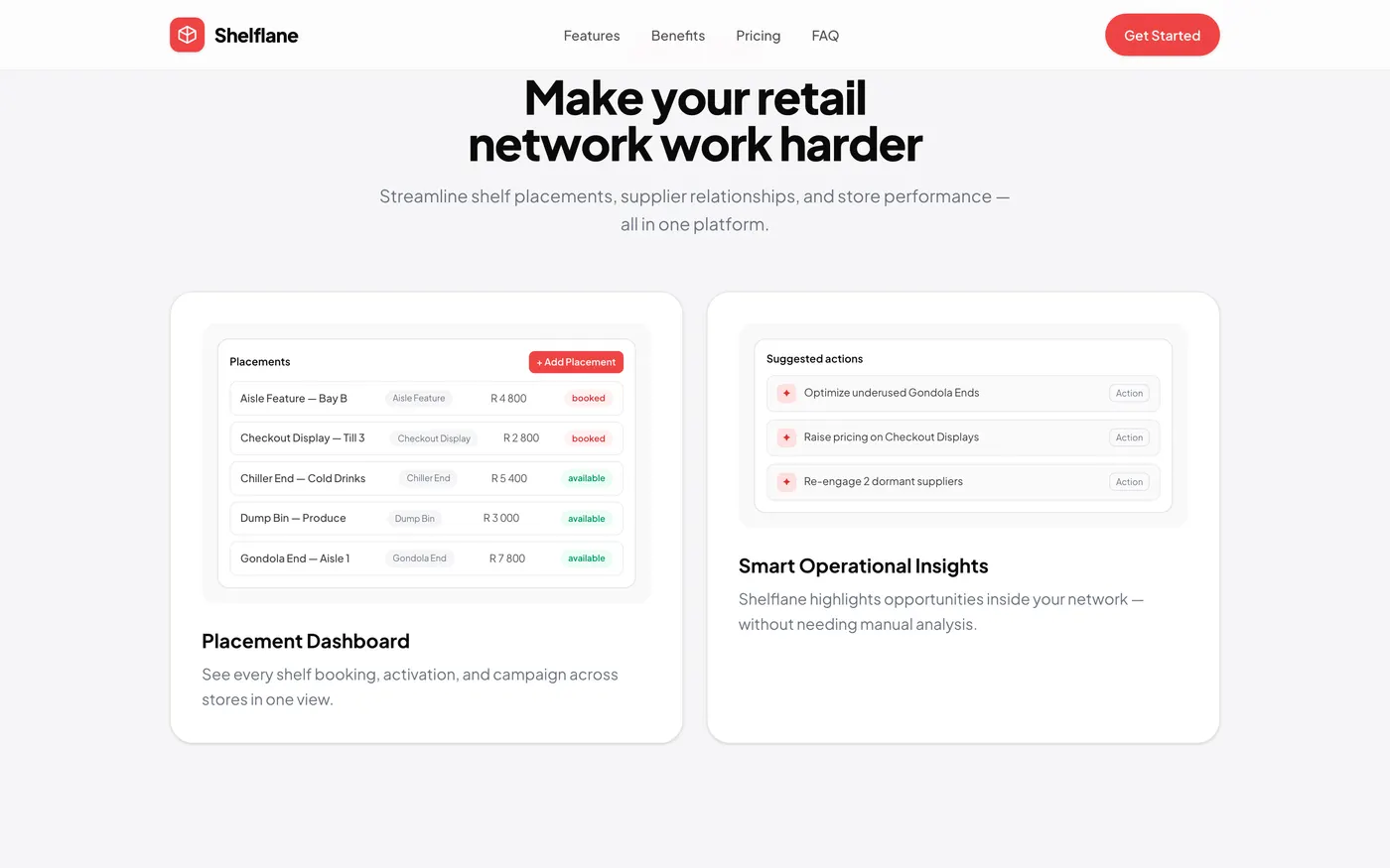 ShelfLane product screen 1